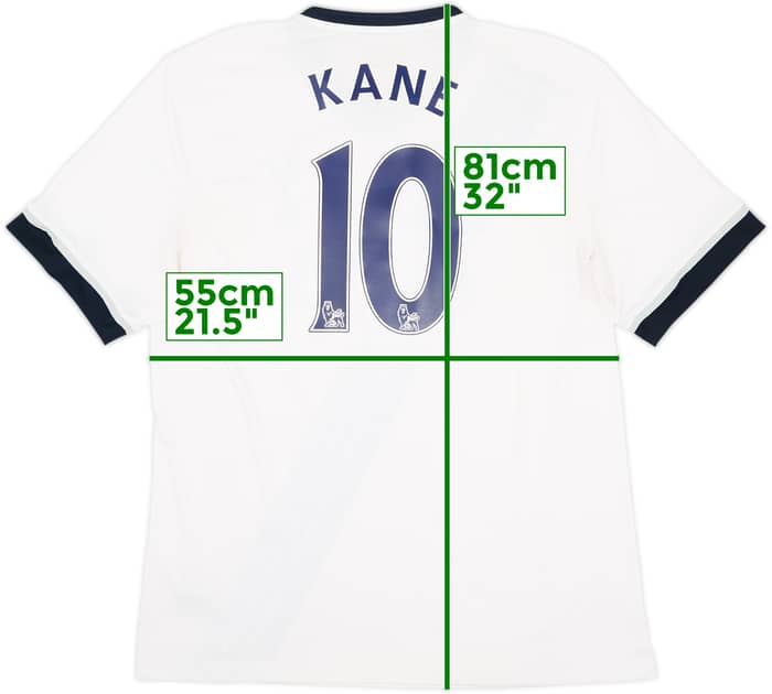 Camiseta de local del Tottenham 2015-16 Kane #10 - 7/10 - (XXL)