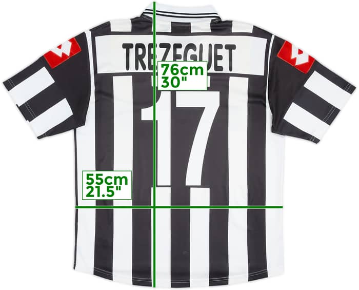 2001-02 Juventus Home Shirt Trezeguet #17 - 6/10 - (L)