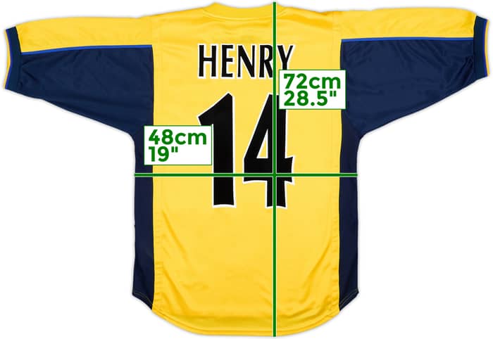 1999-01 Arsenal Away Shirt Henry #14 - 9/10 - (S)