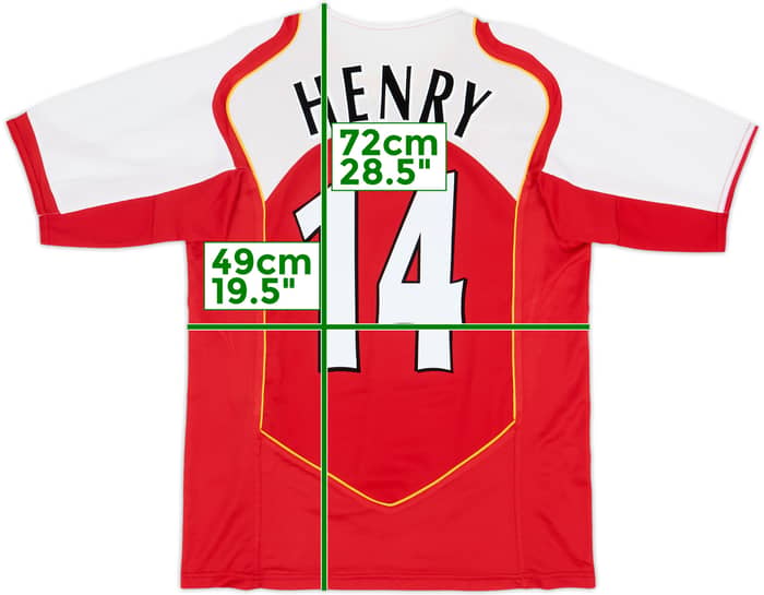 2004-05 Arsenal Home Shirt Henry #14 - 8/10 - (L)