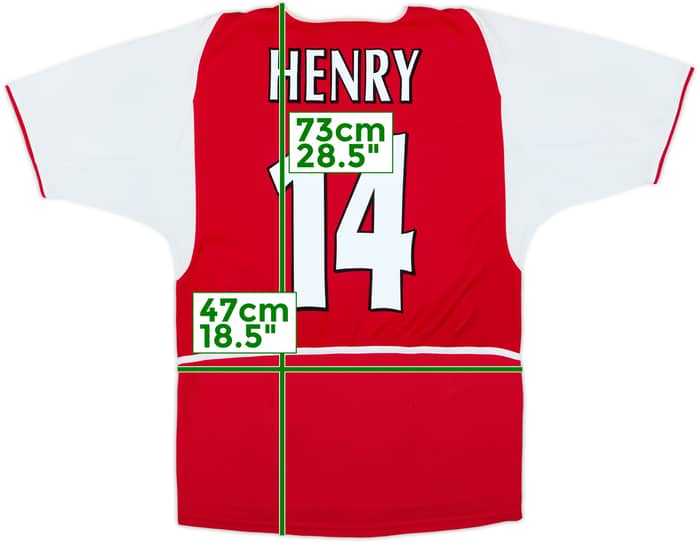 2002-04 Arsenal Home Shirt Henry #14 - 5/10 - (S)