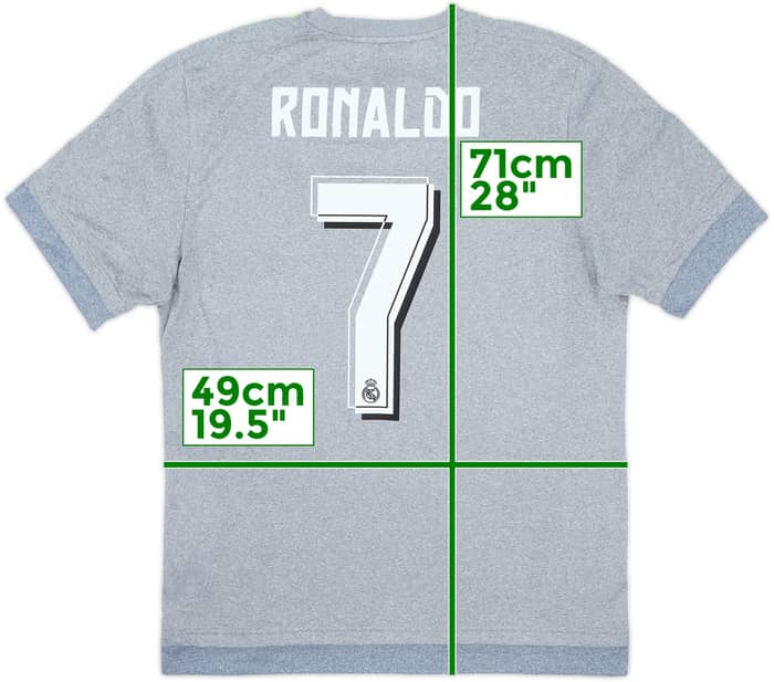 2015-16 Real Madrid Away Shirt Ronaldo #7 - 7/10 - (M)