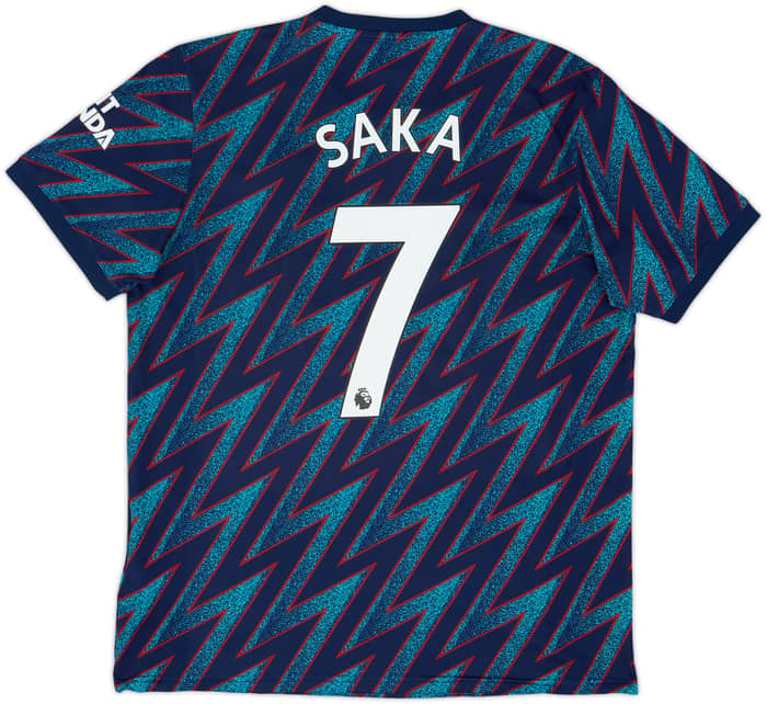 2021-22 Arsenal Third Shirt Saka #7 - 8/10 - (L)