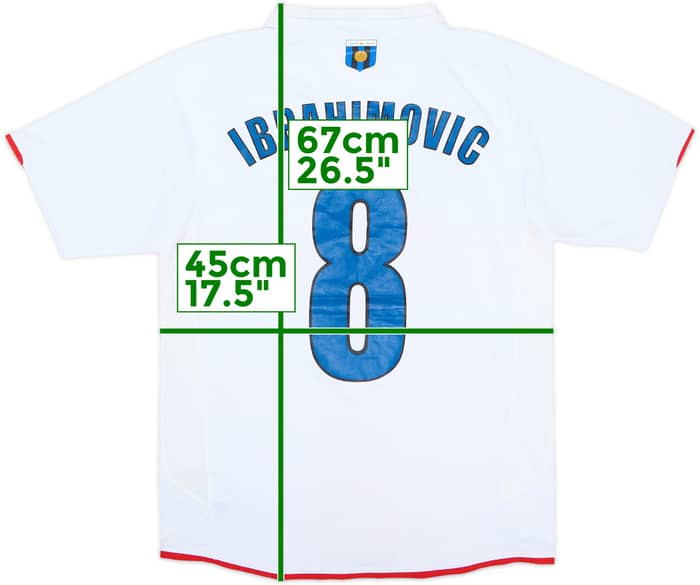 2007-08 Inter Milan Centenary Away Shirt Ibrahimovic #8 - 8/10 - (S)