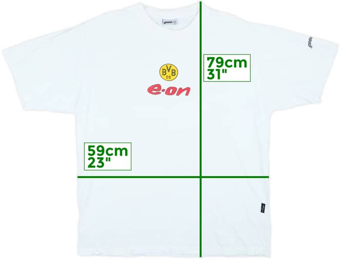 Camiseta Goool de algodón del Borussia Dortmund 2002-03 - 6/10 - (XL)