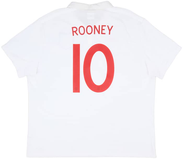 2009-10 England Home Shirt Rooney #10 - 8/10 - (3XL)