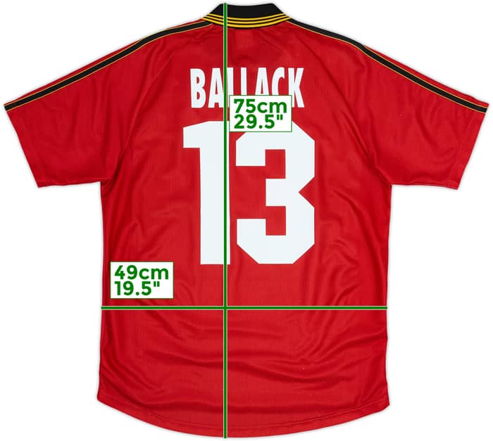 1998-00 Bayer Leverkusen Home Shirt Ballack #13 - 7/10 - (XL.Boys)
