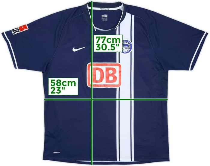 2007-08 Hertha Berlín Camiseta de local - 6/10 - (XL)