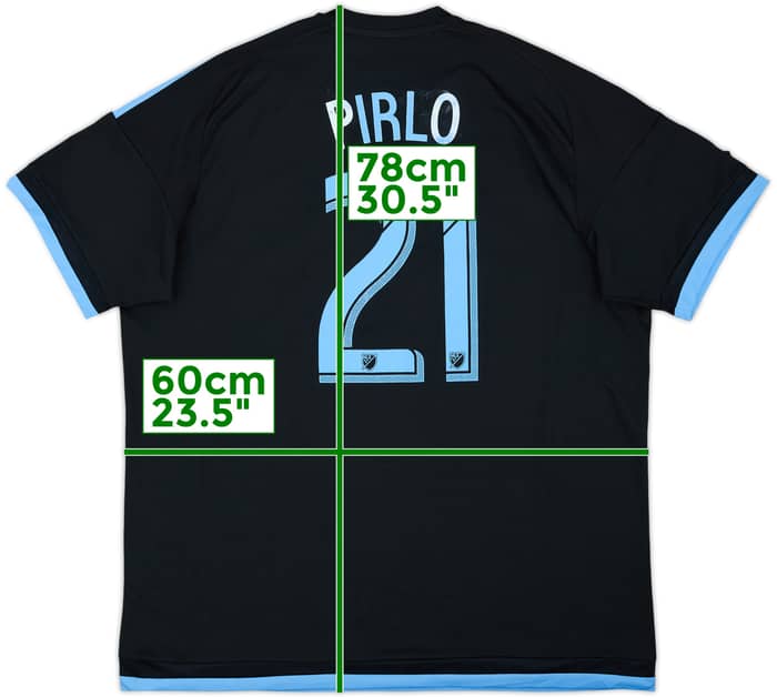 Camiseta de visitante del New York City 2015-16 Pirlo #21 - 5/10 - (XL)