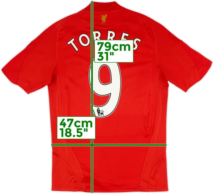 2008-10 Liverpool Home Shirt Torres #9 - 8/10 - (S)