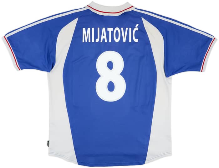 2000-01 Yugoslavia Home Shirt Mijatovic #8 - 6/10 - (XL)