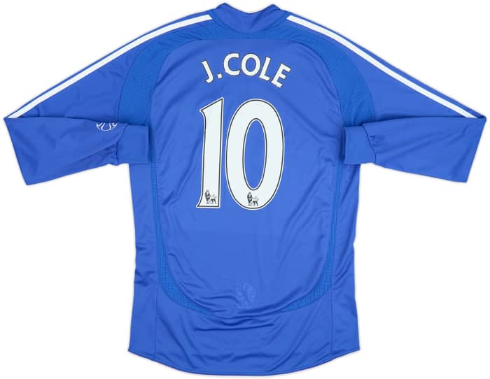 Camiseta de local de manga larga del Chelsea 2006-08 J.Cole #10 - 6/10 - (S)