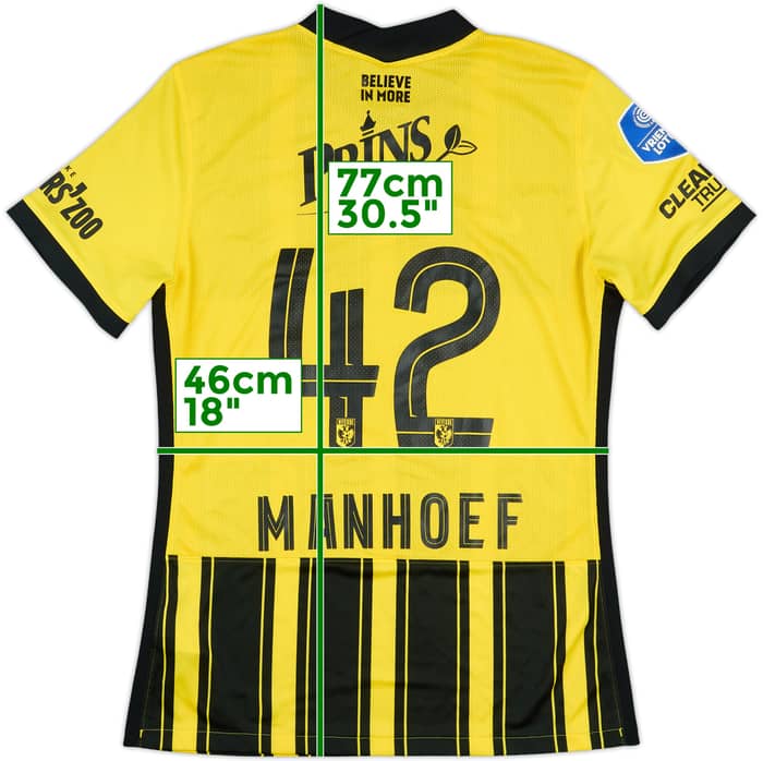 2021-22 Vitesse Player Issue Home Shirt Manhoef #42 - 8/10 - (L)