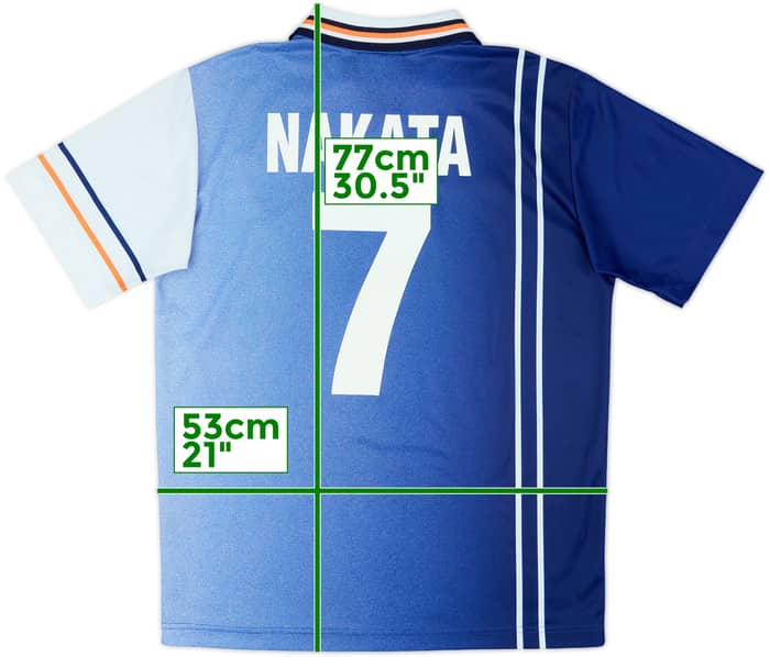 1998-99 Perugia Away Shirt Nakata #7 - 8/10 - (M)