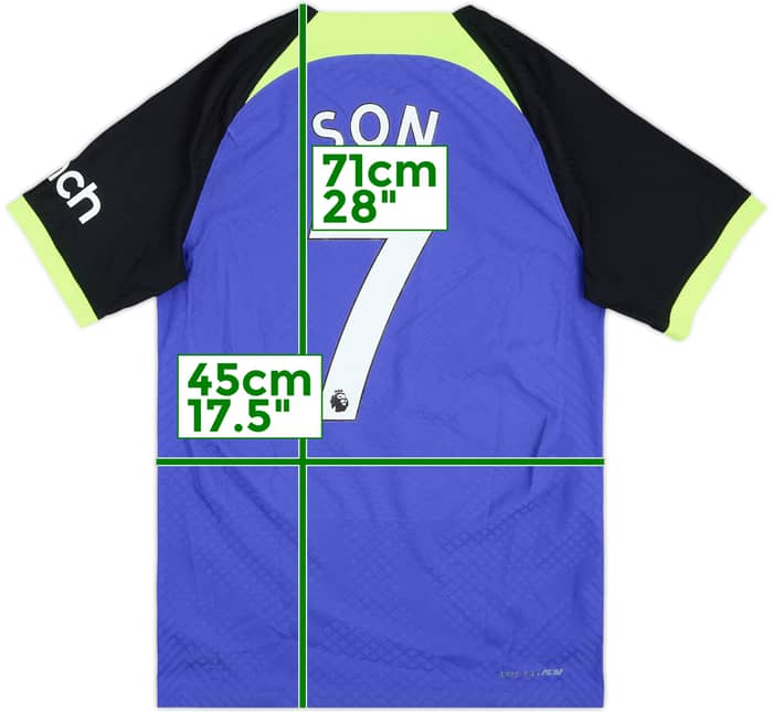 2022-23 Tottenham Authentic Away Shirt Son #7 - 9/10 - (S)