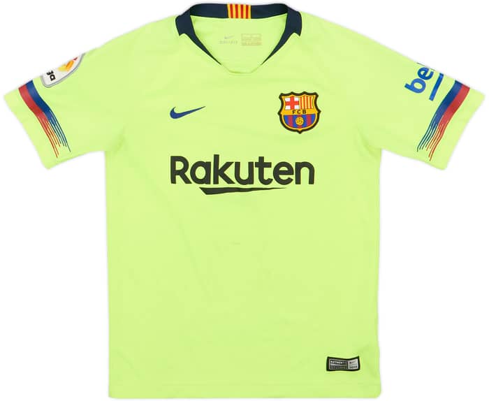 2018-19 Barcelona Away Shirt - 7/10 - (M.Boys)