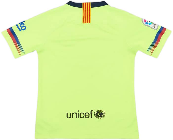 2018-19 Barcelona Away Shirt - 7/10 - (M.Boys)