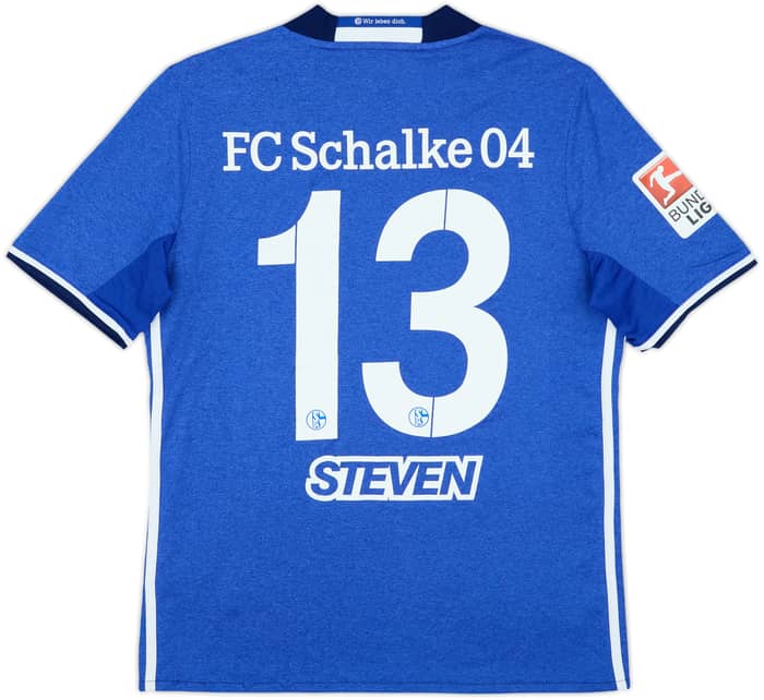 2017-18 Schalke Home Shirt Steven #13 - 7/10 - (XL.Boys)