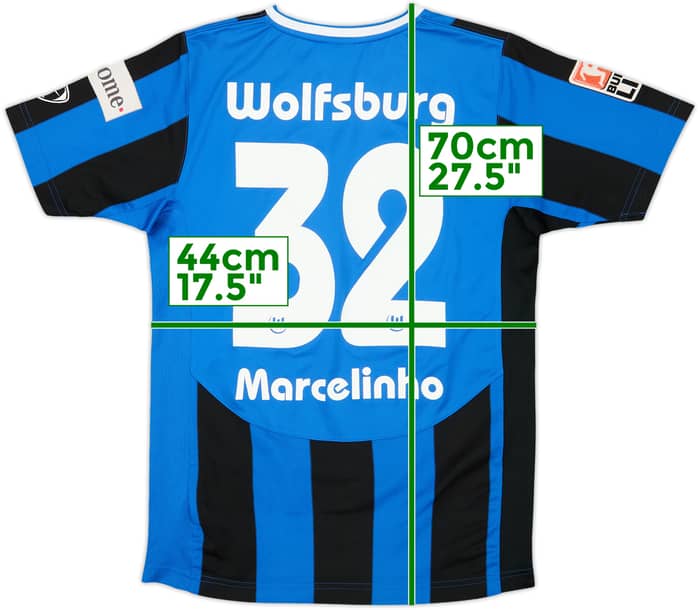 2007-08 Wolfsburg Away Shirt Marcelinho #32 - 7/10 - (L.Boys)