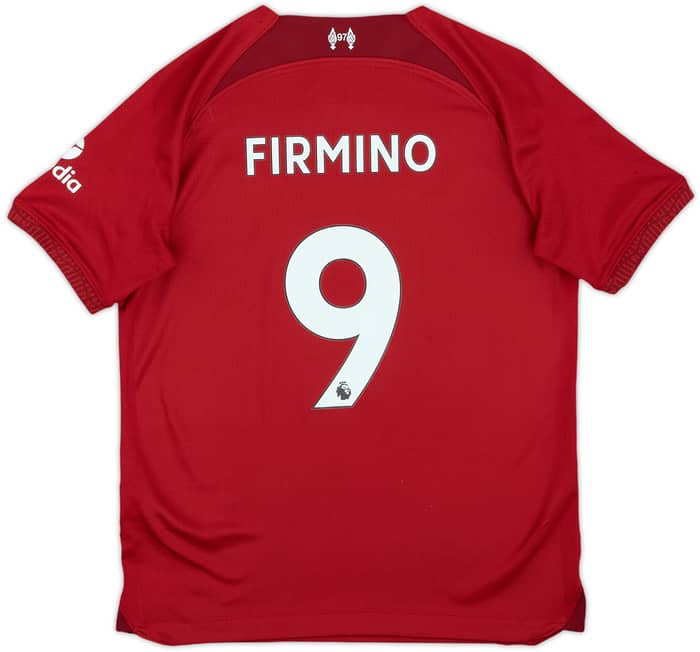 2022-23 Liverpool Home Shirt Firmino #9 - 8/10 - (M.Boys)