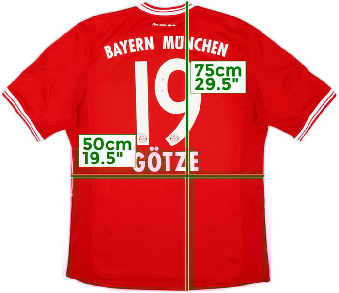 2013-14 Bayern Munich Home Shirt Gotze #19 - 6/10 - (L)