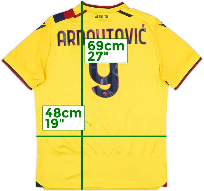 2021-22 Bologna Signed Third Shirt Arnautovic #9 - 7/10 - (XL.Boys)