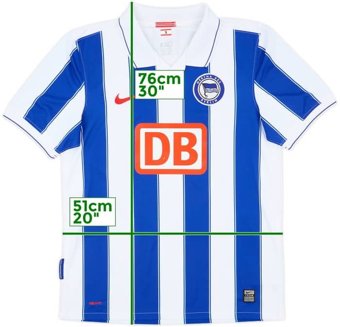 2009-10 Hertha Berlin Home Shirt - 8/10 - (M)
