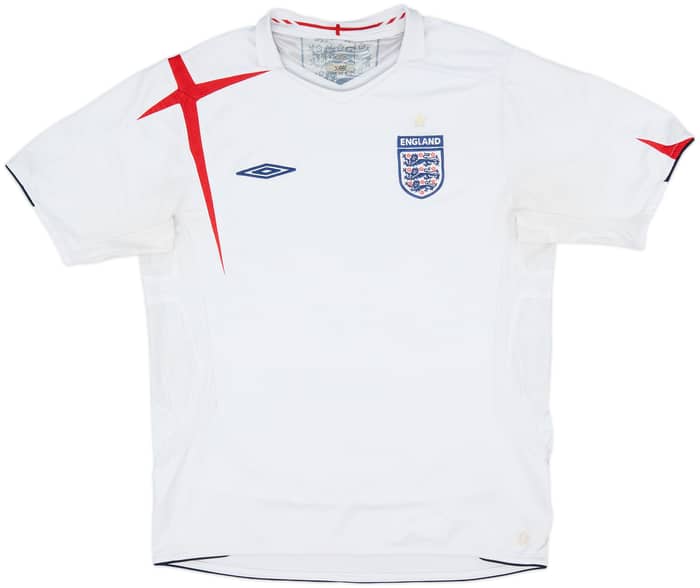 2005-07 England Home Shirt - 5/10 - (L)