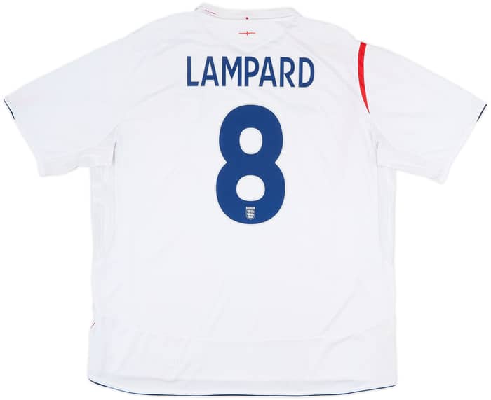 2005-07 England Home Shirt Lampard #8 - 7/10 - (3XL)
