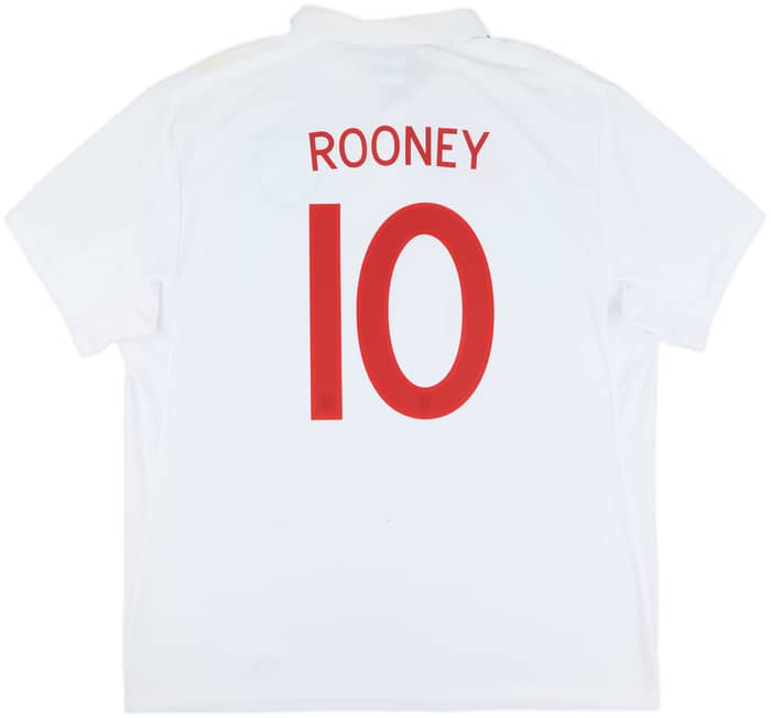 2009-10 England Home Shirt Rooney #10 - 6/10 - (3XL)