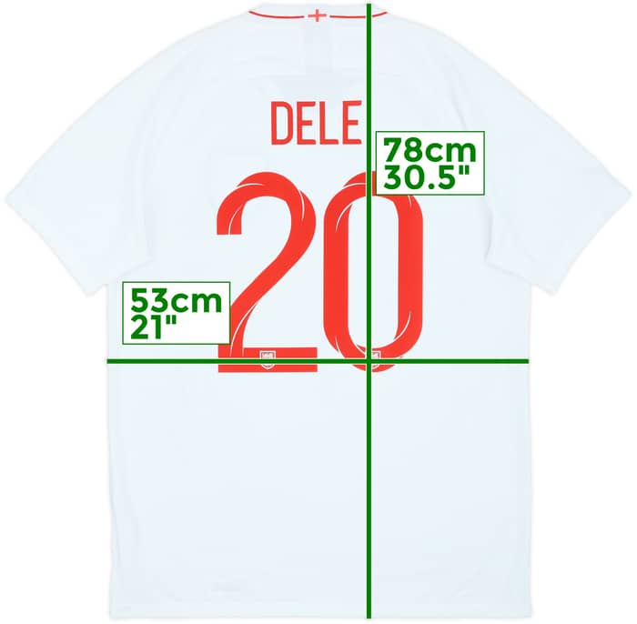 2018-19 England Home Shirt Dele #20 - 8/10 - (L)