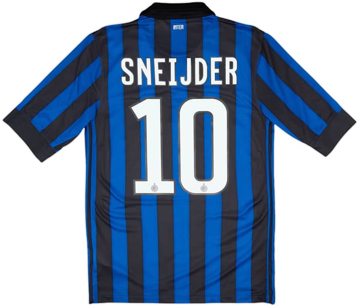 2011-12 Inter Milan Home Shirt Sneijder #10 - 9/10 - (S)