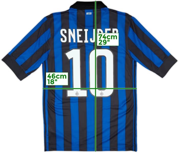2011-12 Inter Milan Home Shirt Sneijder #10 - 9/10 - (S)