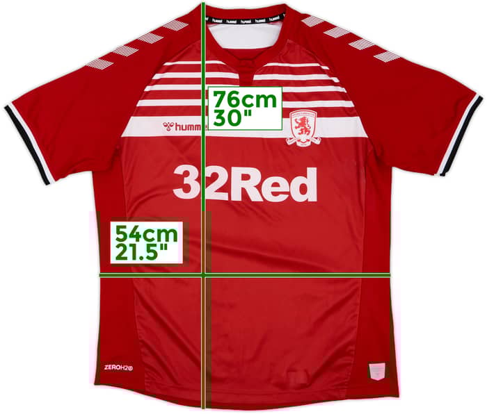 2019-20 Middlesbrough Home Shirt - 9/10 - (XL)