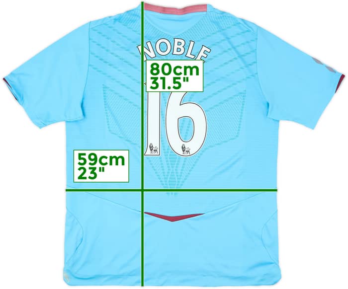 2008-09 West Ham Away Shirt Noble #16 - 6/10 - (XL)