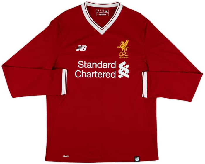 2017-18 Liverpool 125 Years Home L/S Shirt M.Salah #11 - 9/10 - (M)