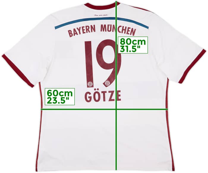 2014-15 Bayern Munich Away Shirt Gotze #19 - 7/10 - (XXL)