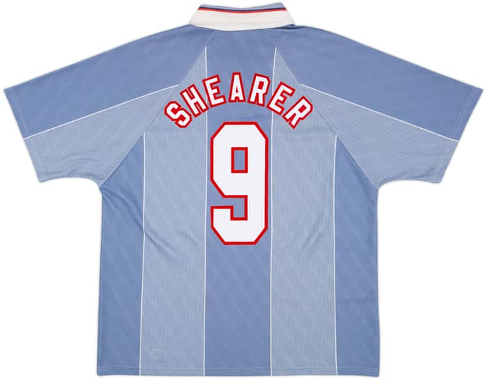 1996-97 England Away Shirt Shearer #9 - 8/10 - (XL)