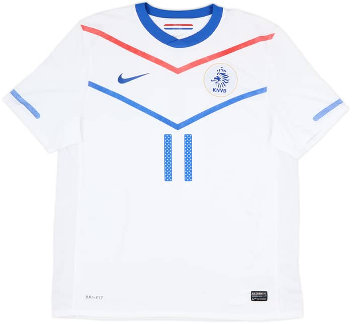 2010-11 Netherlands Away Shirt Robben #11 - 8/10 - (L)