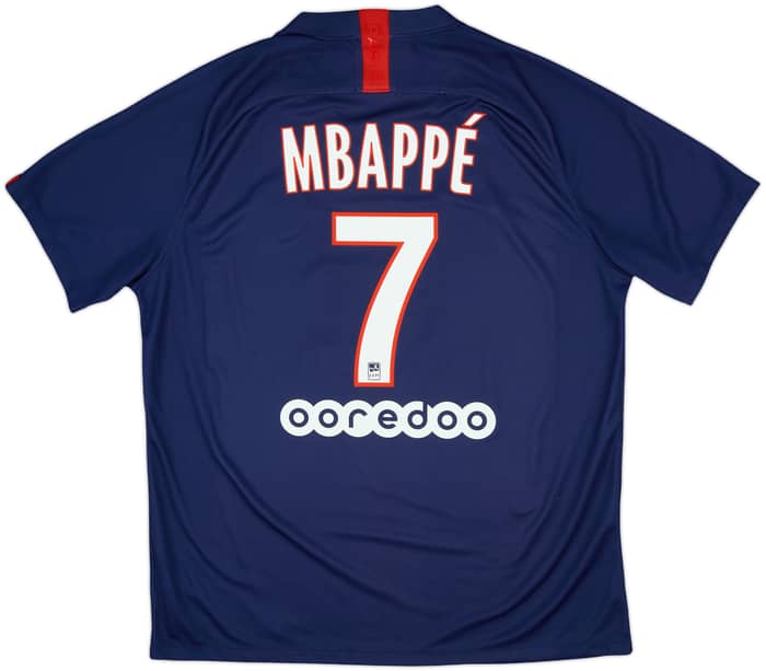 2019-20 Paris Saint-Germain Home Shirt Mbappe #7 - 10/10 - (XL)