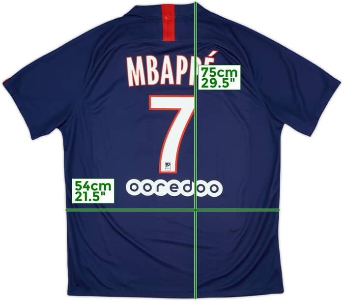 2019-20 Paris Saint-Germain Home Shirt Mbappe #7 - 10/10 - (XL)