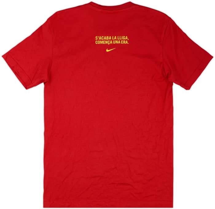 2004-05 Barcelona Nike Champions Cotton Tee - 8/10 - (M)