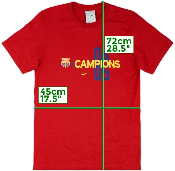 2004-05 Barcelona Nike Champions Cotton Tee - 8/10 - (M)
