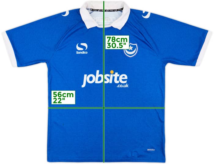 2015-16 Portsmouth Home Shirt - 7/10 - (L)