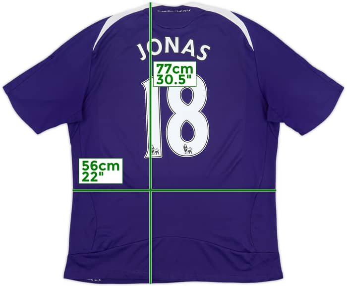 2008-09 Newcastle Away Shirt Jonas #18 - 7/10 - (L)