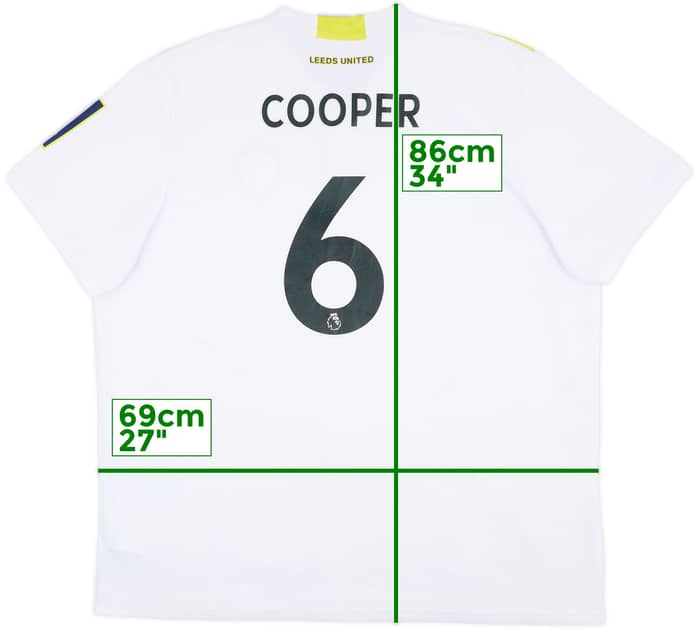 2021-22 Leeds United Home Shirt Cooper #6 - 6/10 - (3XL)