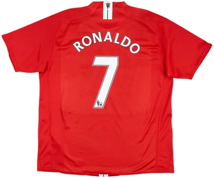 2007-09 Manchester United Home Shirt Ronaldo #7 - 5/10 - (XL)