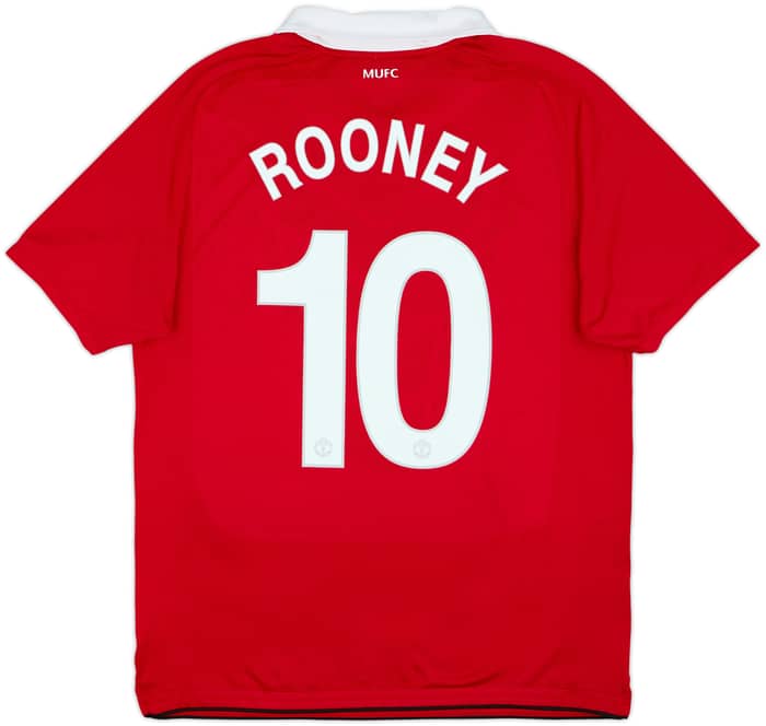 2010-11 Manchester United Home Shirt Rooney #10 - 5/10 - (L)