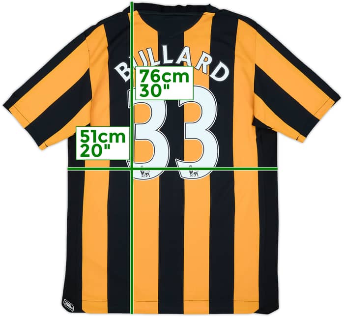 2008-09 Hull Home Shirt Bullard #33 - 8/10 - (M)