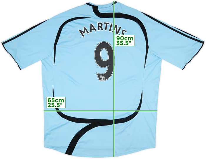 2007-08 Newcastle Away Shirt Martins #9 - 8/10 - (3XL)